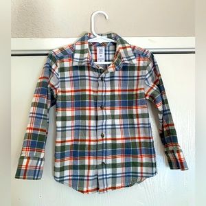 Long sleeve plaid button up